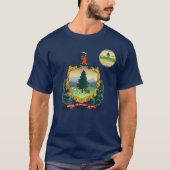 Flagge Vermont T-Shirt (Vorderseite)