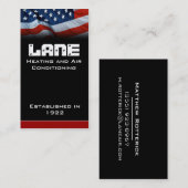 Flagge-Vertikale Visitenkarte (Vorne/Hinten)