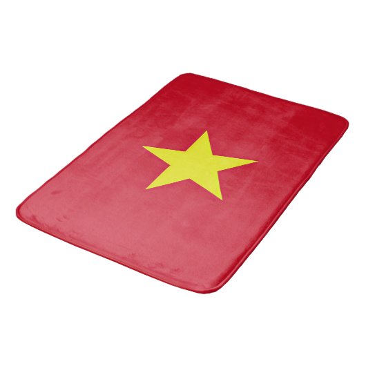 Flagge Vietnam Badematte (Schrägansicht)