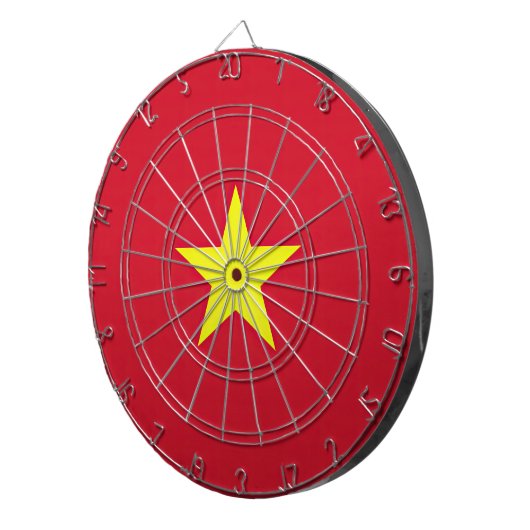 Flagge Vietnam Dartscheibe (Vorderseite rechts)