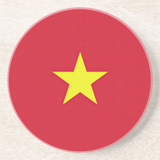 Flagge Vietnam Getränkeuntersetzer (Vorne)