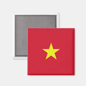 Flagge Vietnam Magnet (Vorderseite/Rückseite)