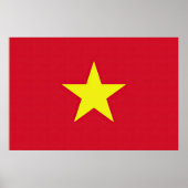 Flagge Vietnam Poster (Vorne)