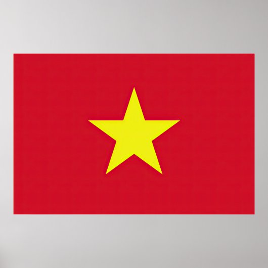 Flagge Vietnam Poster (Vorne)