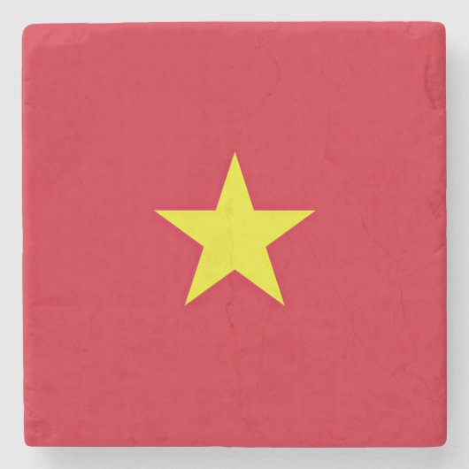 Flagge Vietnam Steinuntersetzer (Vorderseite)