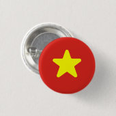 Flagge Vietnams Button (Vorne & Hinten)