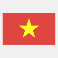 Flagge Vietnams Decal Aufkleber