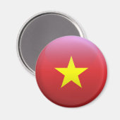 Flagge Vietnams Magnet (Vorderseite/Rückseite)