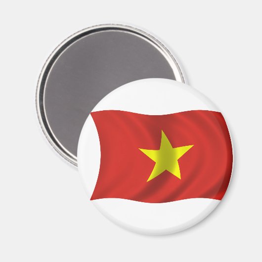 Flagge Vietnams Magnet (Vorderseite/Rückseite)
