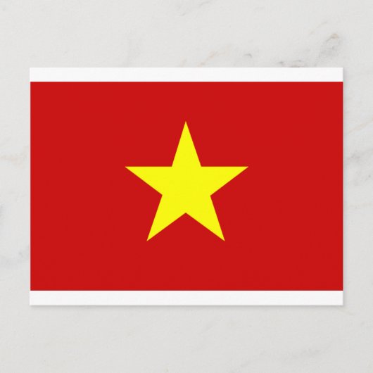 Flagge Vietnams Postkarte (Vorderseite)