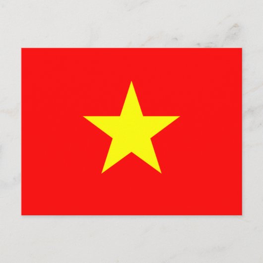 Flagge Vietnams Postkarte (Vorderseite)