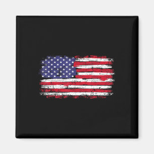 Flagge vintage für den amerikanischen Unabhängigke Magnet