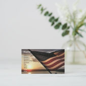 Flagge Visitenkarte (Stehend Vorderseite)