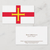 Flagge Visitenkarte (Vorne/Hinten)