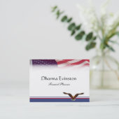 Flagge-Visitenkarte Visitenkarte (Stehend Vorderseite)