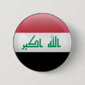 Flagge vom Irak Button (Vorderseite)