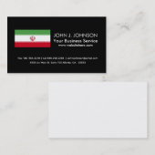 Flagge vom Iran Visitenkarte (Vorne/Hinten)