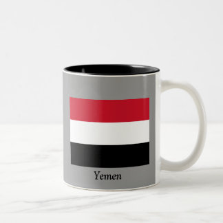 Flagge vom Jemen Zweifarbige Tasse