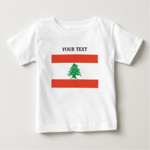 Flagge vom Libanon Baby T-shirt