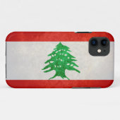 Flagge vom Libanon Case-Mate iPhone Hülle (Rückseite (Horizontal))