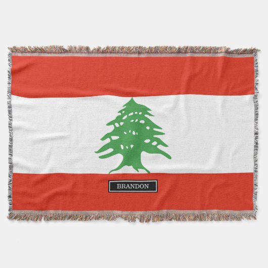 Flagge vom Libanon Decke (Vorderseite)