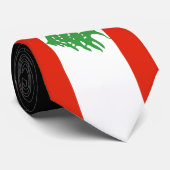 Flagge vom Libanon Krawatte (Gerollt)