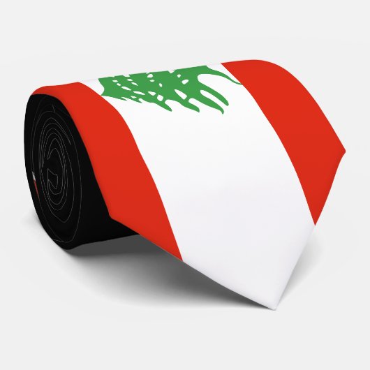 Flagge vom Libanon Krawatte (Gerollt)