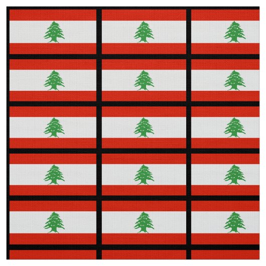 Flagge vom Libanon Stoff (Muster)