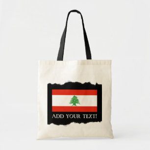 Flagge vom Libanon Tragetasche
