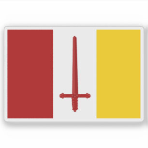 Flagge von Aalst, Belgien Aufkleber