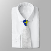 Flagge von Acadia Distressed Grunge Krawatte (Gebunden)