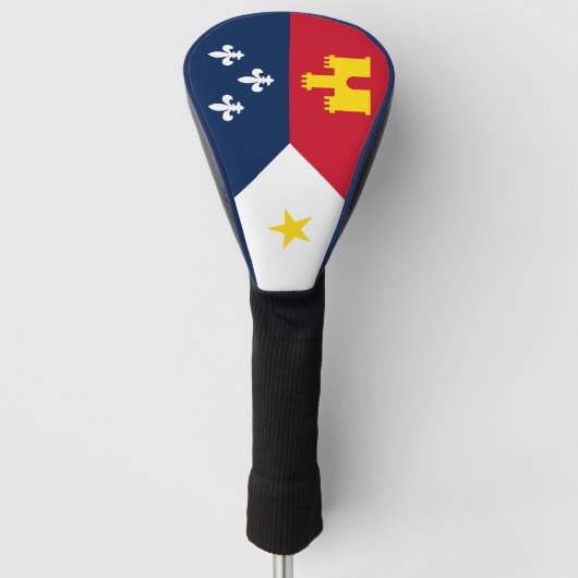 Flagge von Acadia, Louisiana Golf Headcover (Vorderseite)