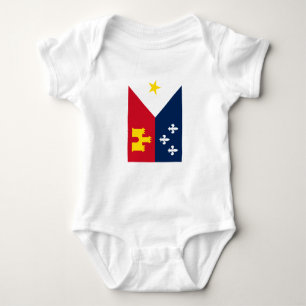 Flagge von Acadiana Baby Strampler