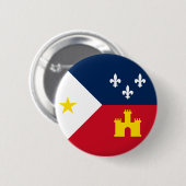 Flagge von Acadiana, Louisiana Button (Vorne & Hinten)