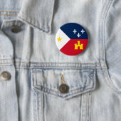 Flagge von Acadiana, Louisiana Button (Beispiel)