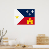 Flagge von Acadiana Poster (Küche)
