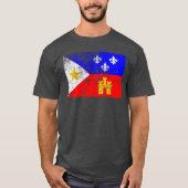 Flagge von Acadiana T-Shirt (Vorderseite)