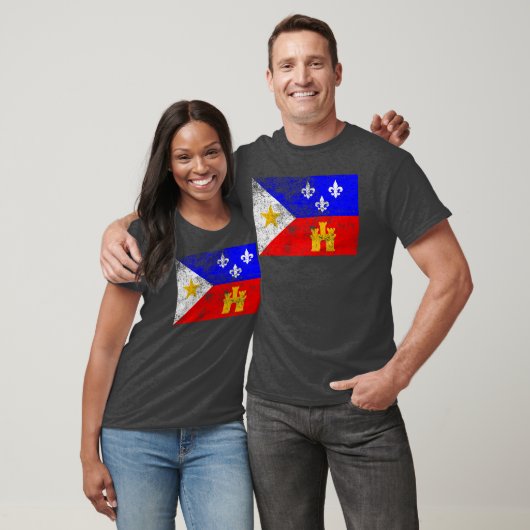Flagge von Acadiana T-Shirt (Unisex)