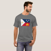 Flagge von Acadiana T-Shirt (Vorne ganz)