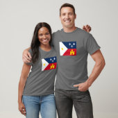 Flagge von Acadiana T-Shirt (Unisex)