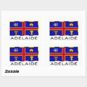 Flagge von Adelaide, Australien Rechteckiger Aufkleber (Blatt)