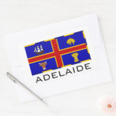 Flagge von Adelaide, Australien Rechteckiger Aufkleber (Umschlag)