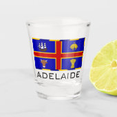 Flagge von Adelaide, Australien Schnapsglas (Vorderseite)