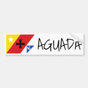 Flagge von Aguada, Puerto Rico Autoaufkleber