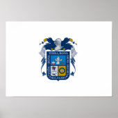 Flagge von Aguascalientes Poster (Vorne)