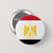 Flagge von Ägypten Button (Vorne & Hinten)
