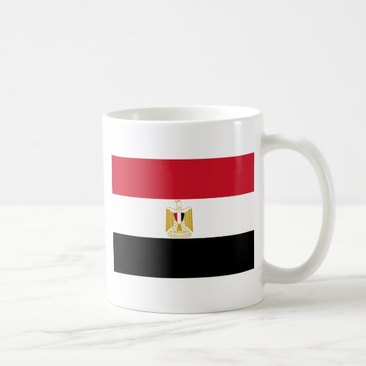 Flagge von Ägypten Kaffeetasse (Rechts)