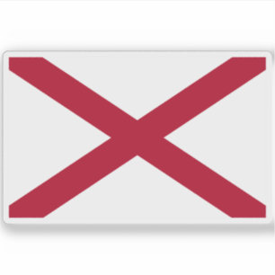 Flagge von Alabama Aufkleber