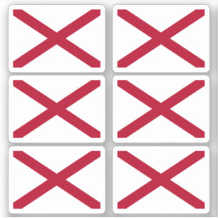Flagge von Alabama Aufkleber