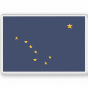 Flagge von Alaska Aufkleber
